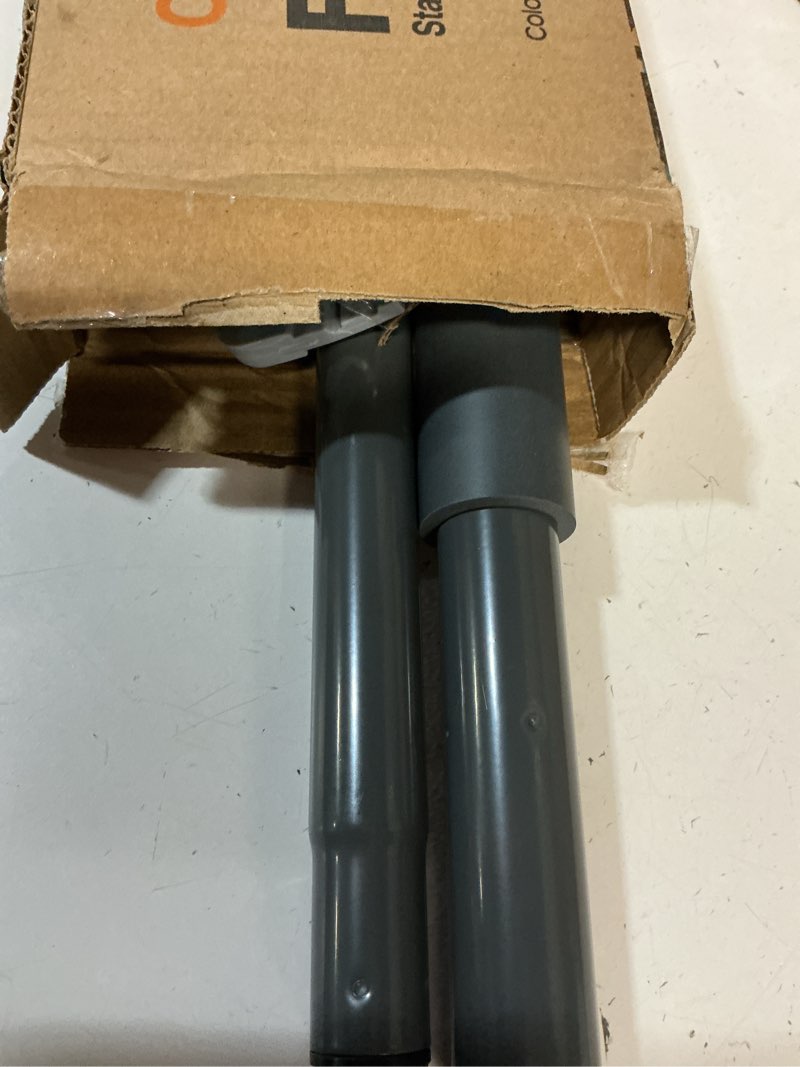 Condition photo showing Good Condition for rubber floor squeegee for concrete floor, tile floor, metal aluminium heavy duty garage shower floor squeegee broom for removing water, commercial scrubber mop with extendable long handle gray