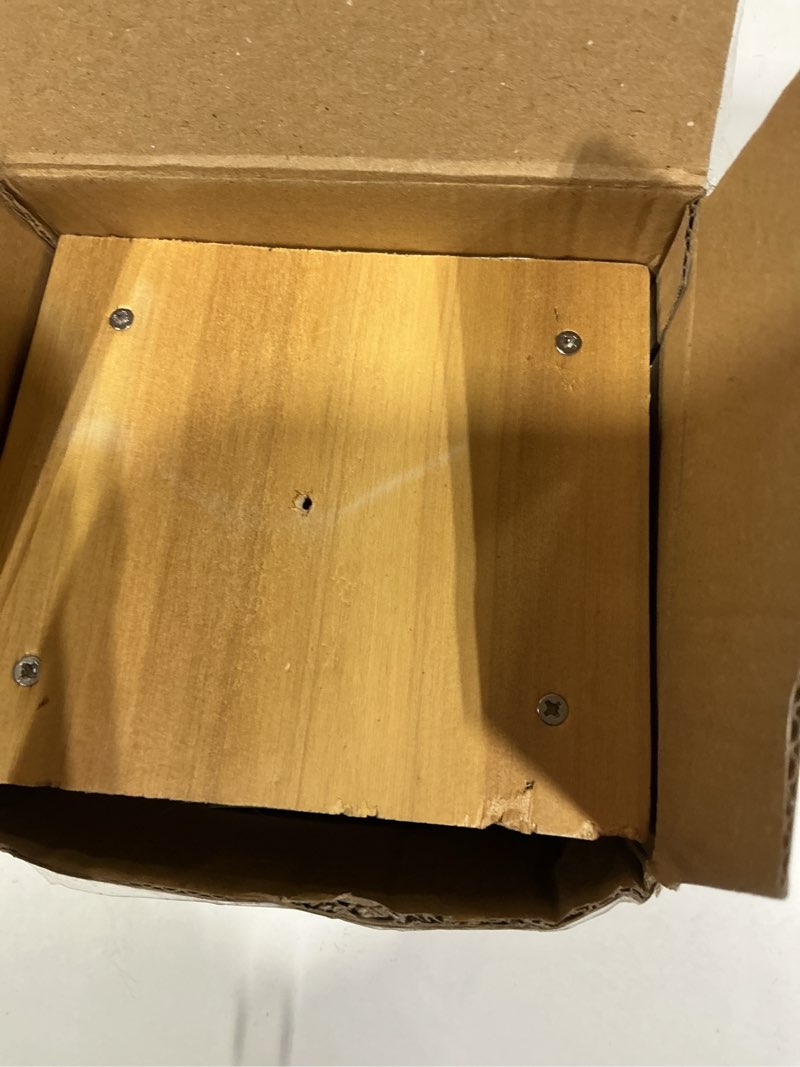 Condition photo showing New/Like New for carpenter bee trap for outside - pentroof style nature hanging wood carpenter bee traps outdoor - best bee trap - insect traps with removable vault 1 pack