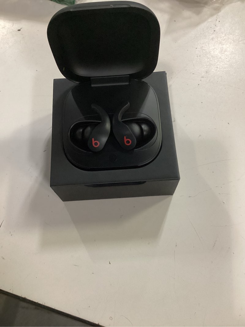 Condition photo showing Good Condition for beats fit pro (1st gen) - true wireless noise cancelling earbuds - active noise cancelling - sweat resistant earphones, compatible with apple & android, class 1 bluetooth®- beats black beats black fit pro without applecare+