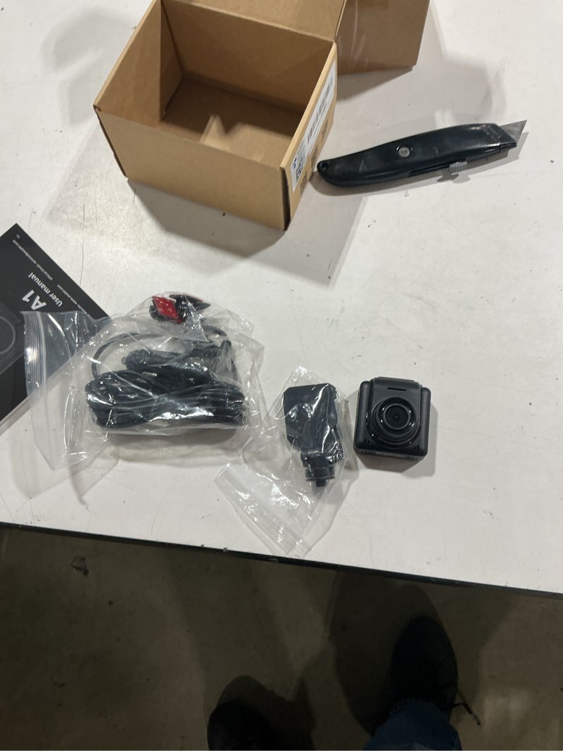 Condition photo showing Good Condition for 2k dash cam with 32 gb card, 1.5'' ips screen, external gps, wifi dash camera for cars, front dashcams for cars with app, wdr, night vision, 24 hours parking monitor, g-sensor, loop recording