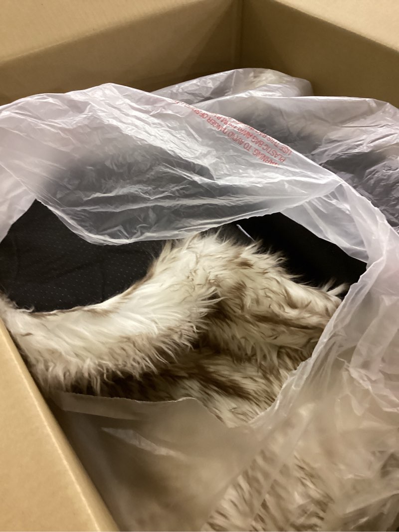 IHAPPYDOG Luxury Faux Fur Orthopedic Dog Bed, Memory Foam Dog Bed? for? Small, Medium, Large and XL 