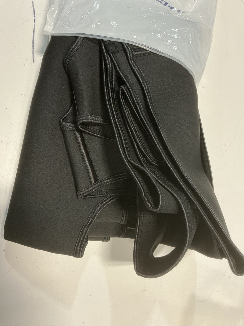 Condition photo showing As Is for sauna vest waist trainer for men - mens sauna suit double sweat belt body shaper for gym workout exercise black(2 belts) 5xl (waist44"-46")