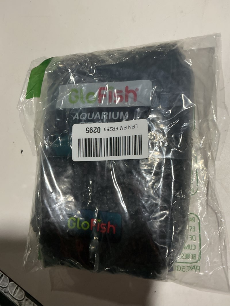 Condition photo showing Good Condition for glofish aquarium gravel, solid black, 5-pound bag