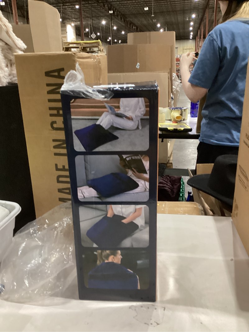 Condition photo showing New/Like New for Electric Heated Foot Warmer for Feet, Double Sided Feet Warmer Foot Heating Pad with 6 Levels Temp and 3 Timers, Foot Warmers for Bed, Under Desk, Office, Birthday Christmas Gifts for Women Men(Navy) Navy Blue