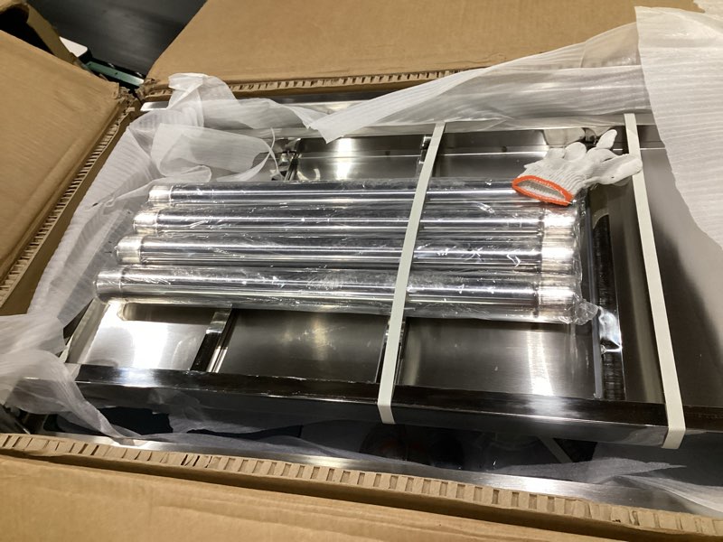 Condition photo showing Good Condition for Stainless Steel Utility Sink, Large Freestanding Kitchen Sink with Pull-out Faucet for Commercial Restaurant, Bathroom, Laundry Room, Garage, Outdoor/Indoor, Pet Cleaning, D21.65 x W27.55 x H36.61 in B - Large Bowl 27in