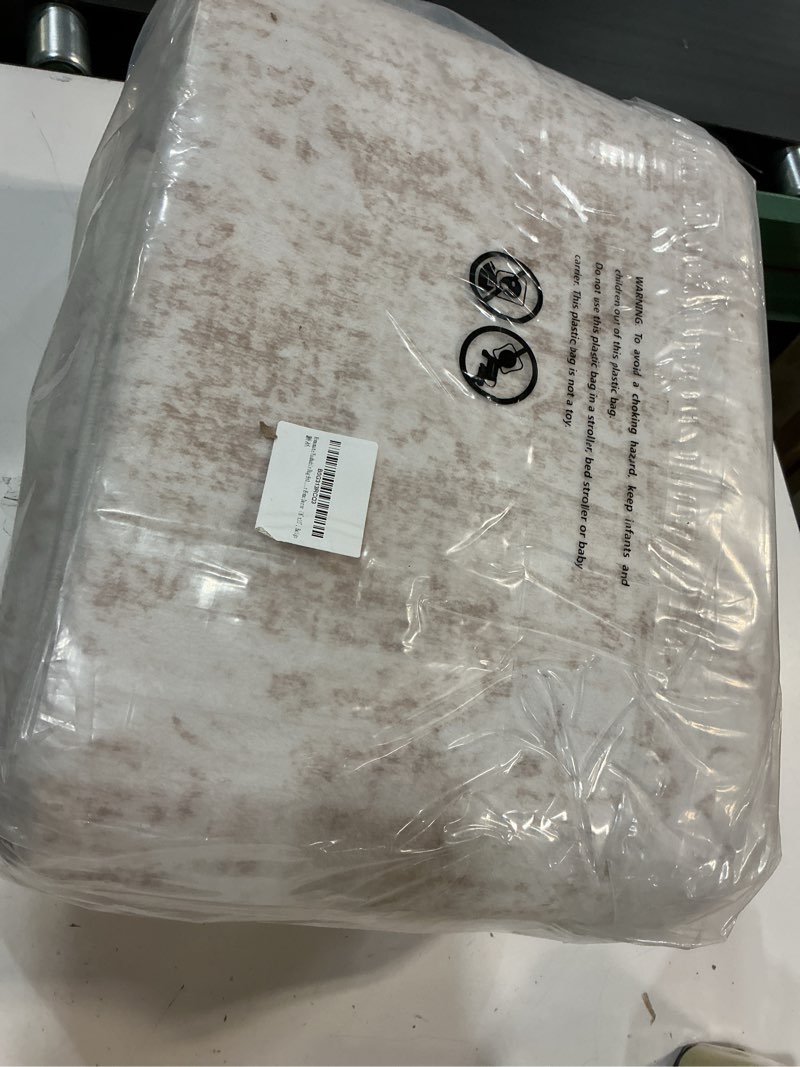Condition photo showing Good Condition for homemate washable rug 8x10 area rugs - vintage faux wool rugs for living room bedroom dining room - non slip foldable carpet indoor area rug for home decor?8'x10', beige beige 8x10 ft