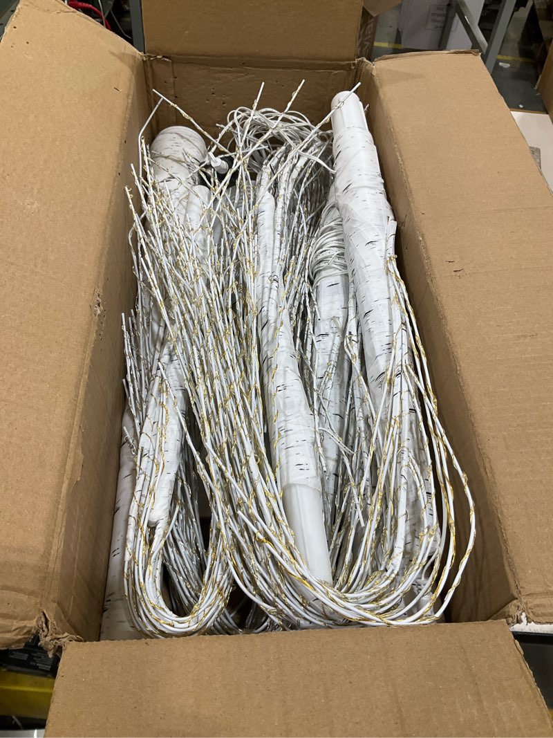 Condition photo showing Good Condition for 2pack 6ft lighted birch tree with 880 led warm white lights, 8 modes, timer remote faux prelit twig christmas tree, light up trees for indoor outdoor xmas holiday party decoration 6ft-2pcak