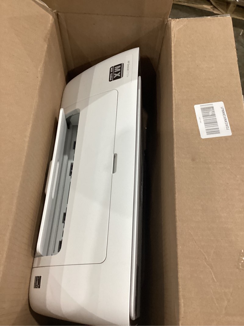Condition photo showing As Is for versacheck hp deskjet 2755 mx micr all-in-one check color printer gold check printing software bundle, white (2755mx)