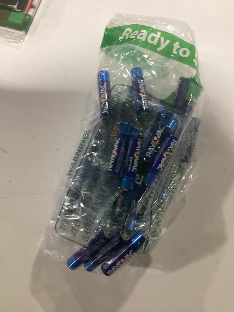 Condition photo showing New/Like New for rayovac high energy aaa batteries (60 pack), alkaline triple a batteries aaa - 60 count