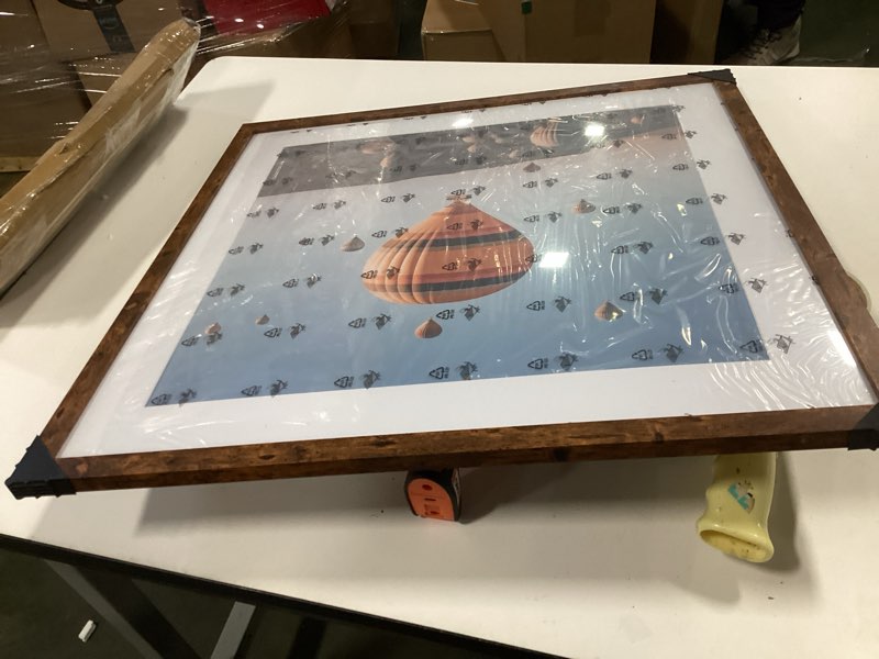 Condition photo showing Good Condition for 4x6 Picture Frame with 3.5x5 Mat Deep Brown, Display 3.5x5 with Mat or 4x6 Without Mat, Wood 4 by 6 Photo Frame, 4 x 6 Frame for Wall Hanging and Tabletop Display, Deep Brown 1 4x6 inch