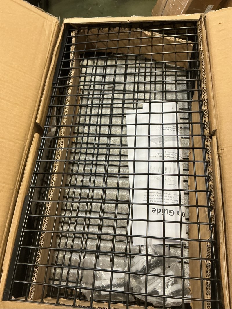 Condition photo showing Good Condition for Ultrawall Wall Mounted Storage Shelf for Garage, 4 Pack Metal Shelf Rack, Heavy-Duty Wall Organizer Shelves Suitable for Shop, Shed, Garage 23.5inch x 12inch(Black)