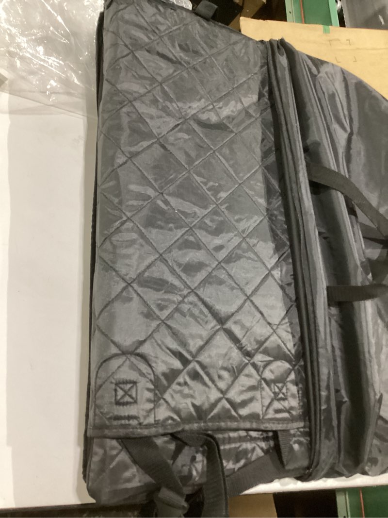 Condition photo showing Good Condition for back seat extender for dogs - large space, waterproof dog car seat cover for back seat with hard bottom holds 420lbs, upgraded material waterproof pet car bed dog hammock for car, suv,truck all black