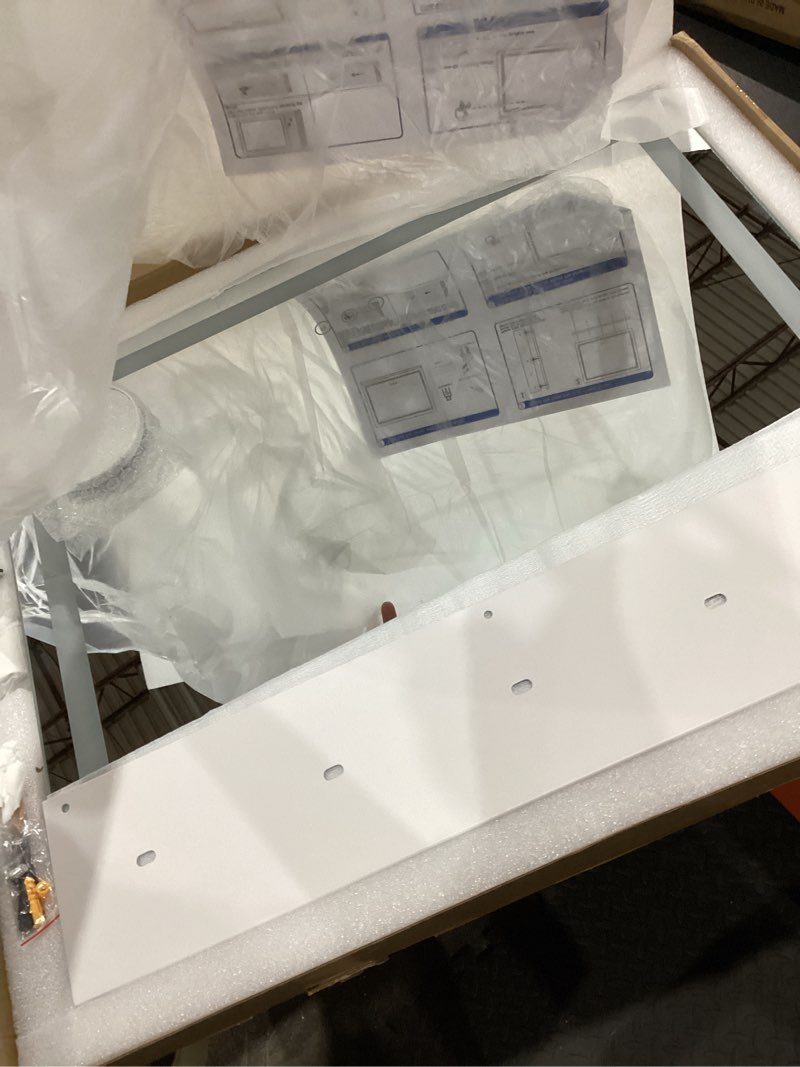 Condition photo showing New/Like New for ROLOVE 23x18 Inch Vanity Mirror with Lights, 3-Color Modes, Dimmable LED Mirror with Touch Control - Large Makeup Mirror for Dressing Room (Wall/Tabletop Mount) White 23"x18"