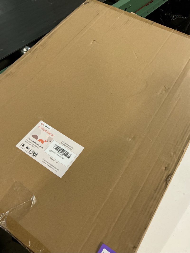 Condition photo showing New/Like New for upsimples 19.7x27.6 Puzzle Frame, Display 18x24in with Mat or 50x70cm Without, Wall Hanging 1000 Pieces Puzzles Frames, Black, 1 Pack Black 19.7x27.6