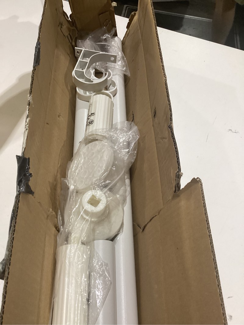 Condition photo showing Good Condition for large white curtian rod 