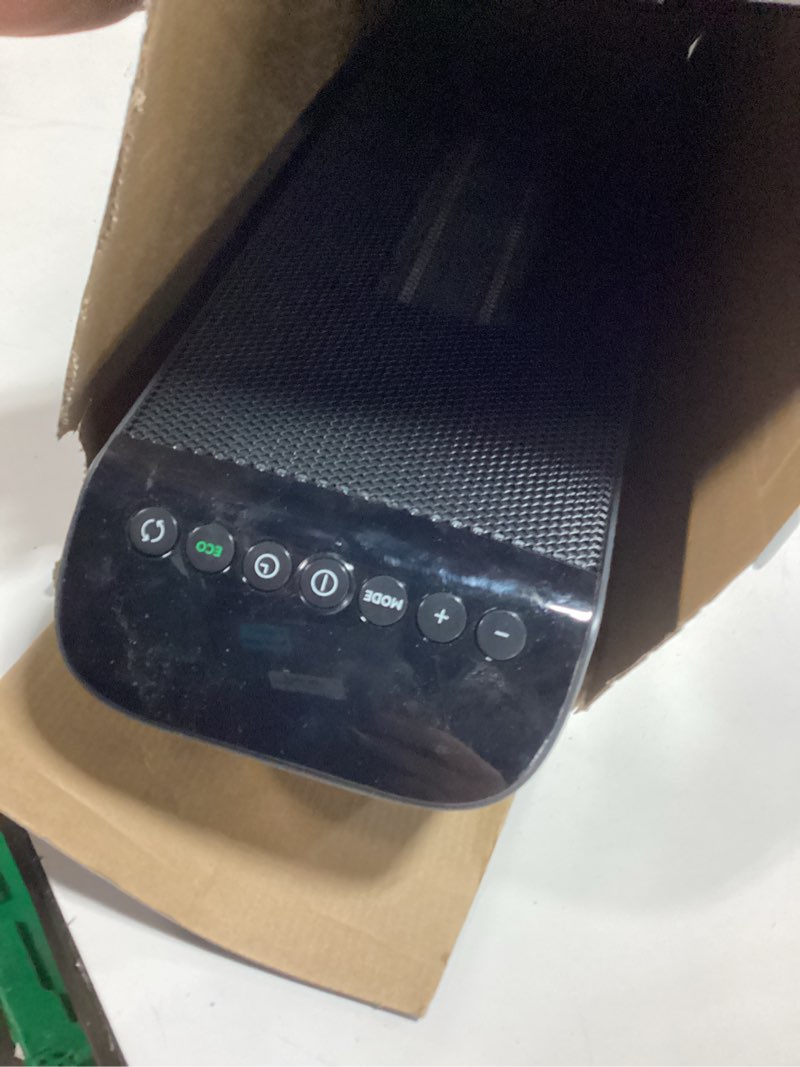 Condition photo showing As Is for DeLonghi 1500 -Watt Ceramic Tower Indoor Electric Space Heater with Thermostat with