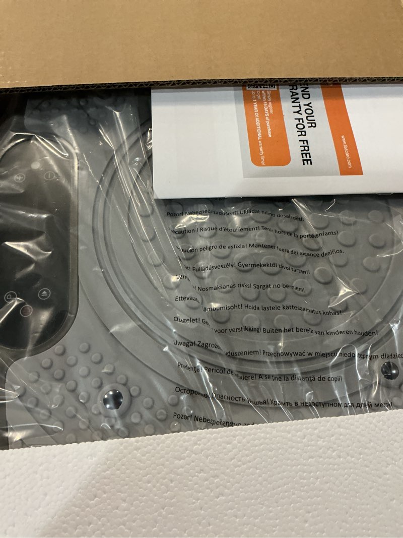 Condition photo showing New/Like New for vibration plate exercise machine: tisscare vibrating plates for weight loss and lymphatic drainage, 400lbs shake plate whole body workout platform for home fitness fat burner gifts
