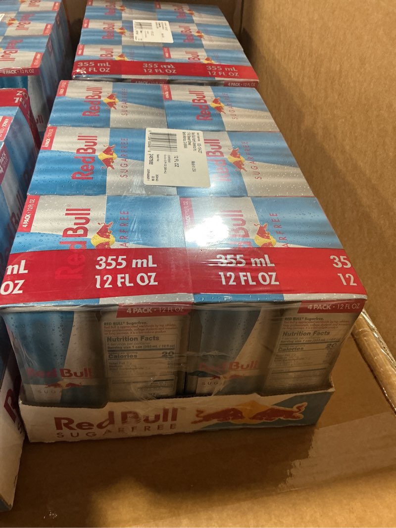 Condition photo showing New/Like New for Exp 3-19-27 Red Bull Energy Drink, Sugar Free, 12 Fl Oz, Pack of 24 12 Fl Oz, 24pk, (4x6)