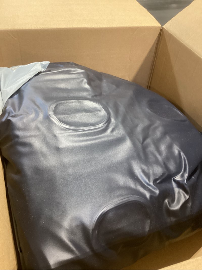 Condition photo showing Good Condition for Queen Air Mattress with Built-in Pump, 18" Top Inflatable Mattress with Waterproof Flocking Fabric, Three-Minute Quick-Inflatable Bed. Portable Blow Up Mattress for Home, Outdoor and Guests Blue Queen 18 Inch