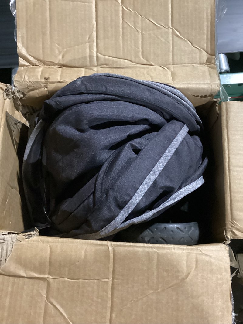 Condition photo showing Good Condition for Dream On Me Volgo Twin Umbrella Stroller in Black, Lightweight Double Stroller for Infant & Toddler, Compact Easy Fold, Large Storage Basket, Large and Adjustable Canopy