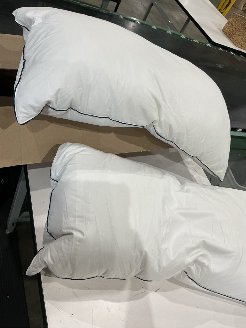Condition photo showing As Is for bed pillows for sleeping, luxury plush soft pillow with home and hotel, breathable microfiber cover skin-friendly pillows for side back sleepers