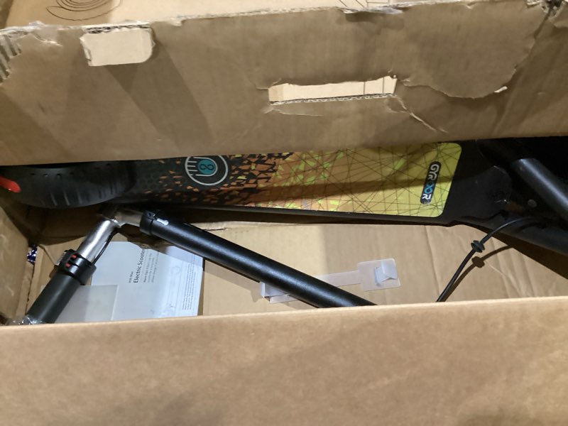 Condition photo showing New/Like New for Gyroor H30 Max Electric Scooter for Kids, LED Dispaly, 150W Powerful Motor, Dual Brake System, Adjustable Height and Speed, Best Presents for Kids H30Max-Black