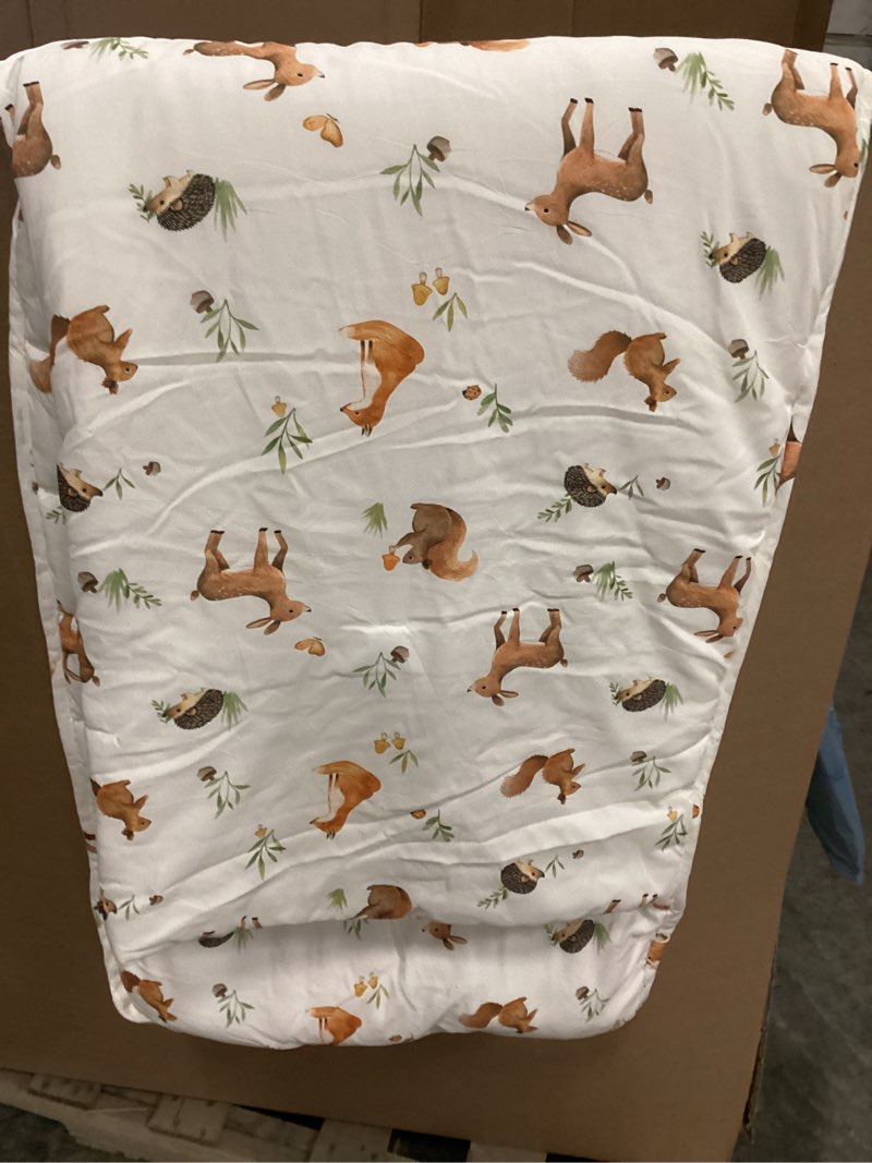 Condition photo showing Good Condition for david's kids toddler nap mat with pillow and minky fleece blanket, ultra soft slumber bags for kids, perfect for preschool, daycare, kids sleeping bags with rollup design, 50"x20", woodland animals