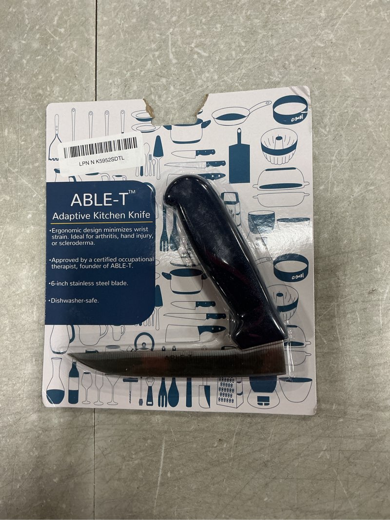 Condition photo showing New/Like New for Right Angle Knife, Approved by a Certified Occupational Therapist - 1 Count Chopping Blade 6"