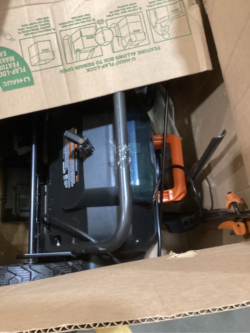 Condition photo showing As Is for Worx 40V 20" Cordless Snow Blower Power Share with Brushless Motor - WG471 (Batteries & Charger Included)