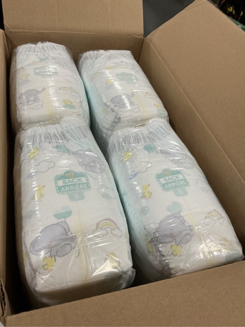 Condition photo showing Good Condition for Pampers Diapers - Swaddlers 360° - Size 5, 116 Count, up to 100% Leakproof Comfy Dry Fit, Designed for Easy Changes, Pull On Baby Diaper (Packaging May Vary) Size 5 116