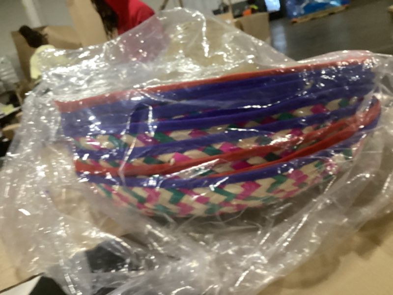 Condition photo showing Good Condition for (incomplete) mumufy 12 pcs sombrero hats for adult men women with chinstrap straw hat mexican costume party(fresh color)
