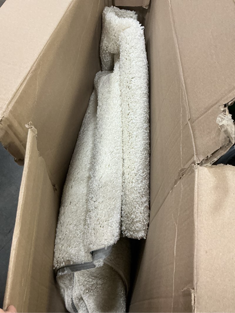 Condition photo showing Good Condition for valenrug washable rugs 5x8 - stain resistant 5x8 area rugs for living room, non slip backing printed rugs for bedroom, folable machine washable area rug (5'x8', beige) 01-beige 5' x 8' (rectangular)