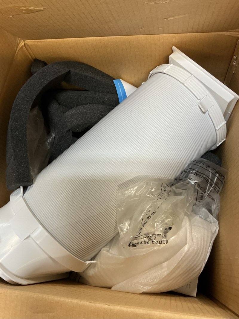 Condition photo showing As Is for midea 5,000 btu (8,000 ashrae) 115v portable air conditioner with comfort sense remote, cools up to 150 sq. ft., new, map05r1awwt-t, new