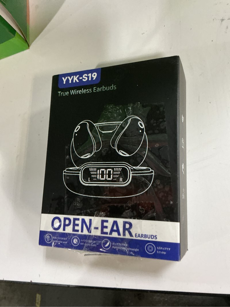 Condition photo showing New/Like New for Wireless Earbuds 75hrs Bluetooth 5.4 Headphone Sport, 2025 Bluetooth Earbuds Stereo Deep Bass Over Ear Bud with Earhooks, ENC Noise Cancelling Mic, IPX7 Waterproof Earphone, Royal Blue