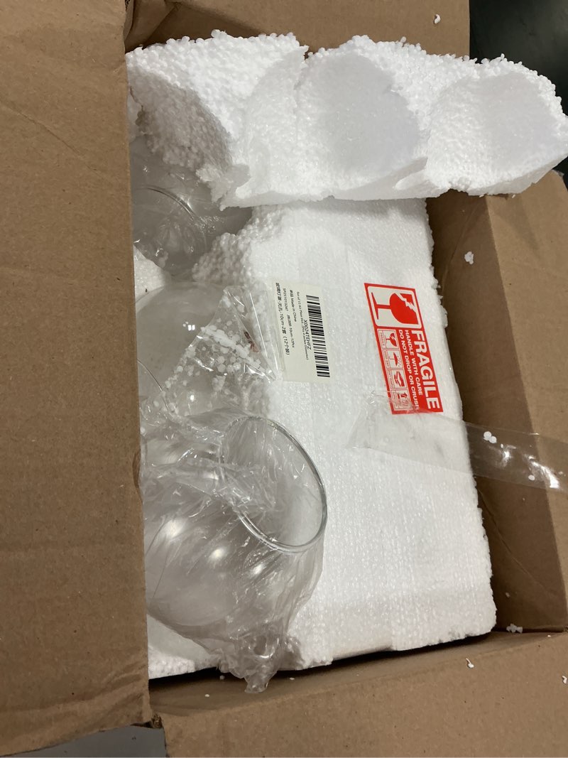 Condition photo showing New/Like New for Set of 12 Air Plant Holder Hanging Glass Globe Tea Light Candle Holders Home Wedding Party Centerpieces Decor Indoor Outdoor Tealight Candleholders (12Pcs 4 inches Diameter) 4" / 10cm 12