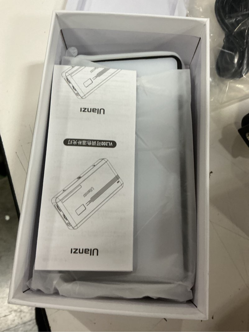 Condition photo showing New/Like New for ulanzi vl200 bi-color led video light, on-camera video light, type-c rechargeable 5000mah mini camera light, 2500-9000k ultra bright photo and video lighting, fill light, potable photography lighting