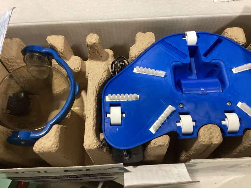 Condition photo showing As Is for pool blaster max li cordless pool vacuum – battery?powered, no hoses or cords – for inground & above ground pools, & spas – up to 60?minute runtime