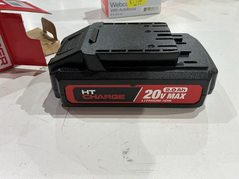 Condition photo showing As Is for hyper tough 20v 2ah usb a+c battery, hy5601050516015