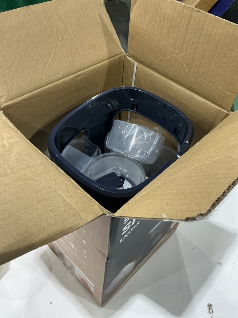 Condition photo showing Good Condition for shaved ice machine for home,one-press operation electric snow cone maker with blade adjustment for slushies, bingsu, frozen desserts, fast crushing, easy lock, 3 ice molds included (blue)