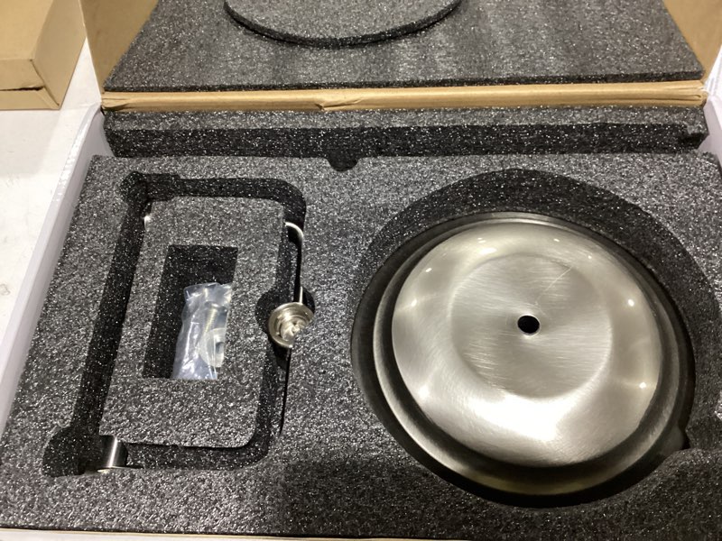 Condition photo showing New/Like New for Bathroom Toilet Paper Holder Stand, Brushed Nickel Toilet Paper Holder Free Standing, Stainless Steel Pivoting Toilet Tissue Roll Holder?Adjustable Height (14 to 24 Inch) Paper Holder