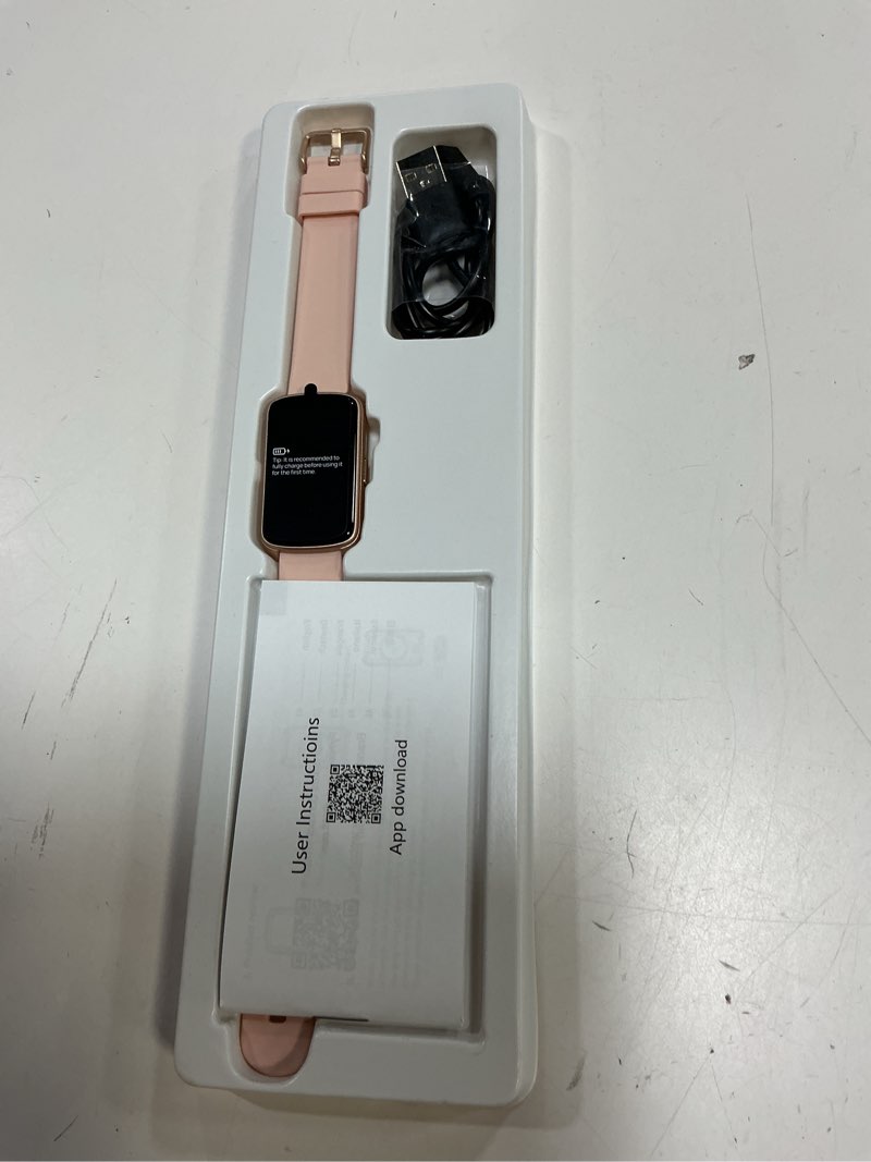 Condition photo showing Good Condition for fitness tracker, smart watch for women men with 24/7 heart rate/blood pressure/blood oxygen monitor,sleep tracker,step & calorie counter, ip68 waterproof fitness watches compatible with android&iphone pink