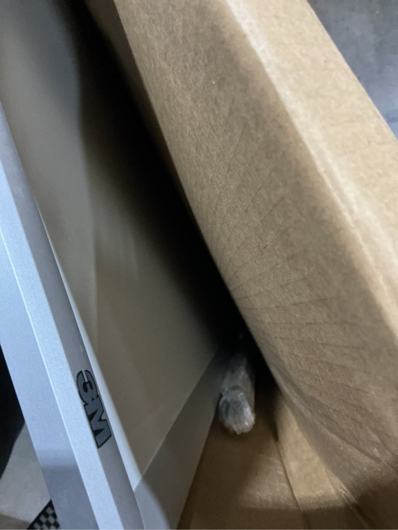 Condition photo showing As Is for porcelain dry erase board, magnetic