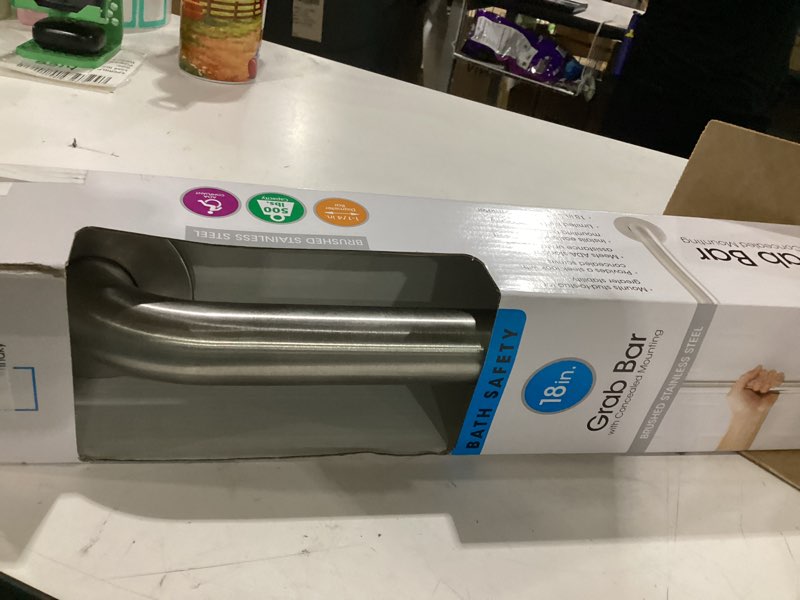Condition photo showing New/Like New for stainless steel bathroom safety shower grab bar, anti slip bathtubs grab bars,toilet assist saft handle handrail ada compliant 500lbs for handicap elderly senior (brushed, 12 inches 2 pack) 12 inches (2 pack)