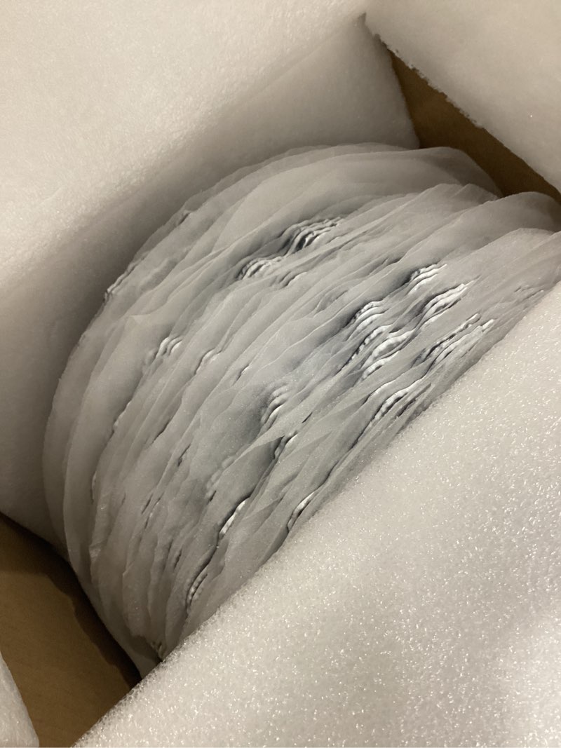 Condition photo showing Good Condition for 100 pcs white charger plates bulk, 13" reef dinner plate, plastic floral decorative plates for table setting, round table chargers for wedding, christmas, party, event, decoration white 100 pcs