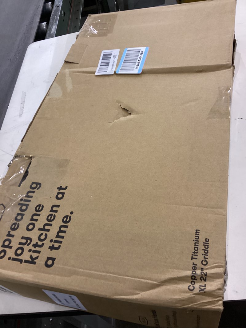 bella XL Electric Ceramic Titanium Griddle, Make 15 Eggs At Once, Healthy-Eco Non-stick Coating, Has