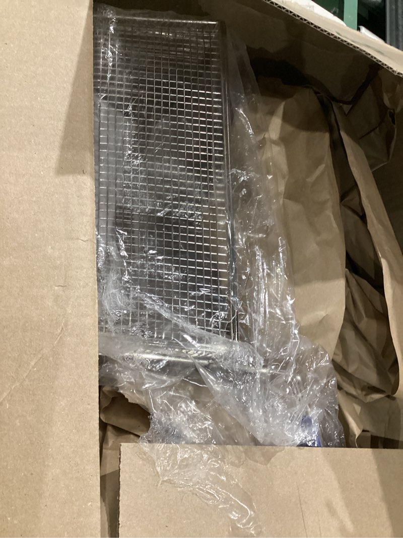 Condition photo showing Good Condition for winco fb-20 fry basket with blue handle medium , 13 1/4" x 5 5/8" x 5 5/8"