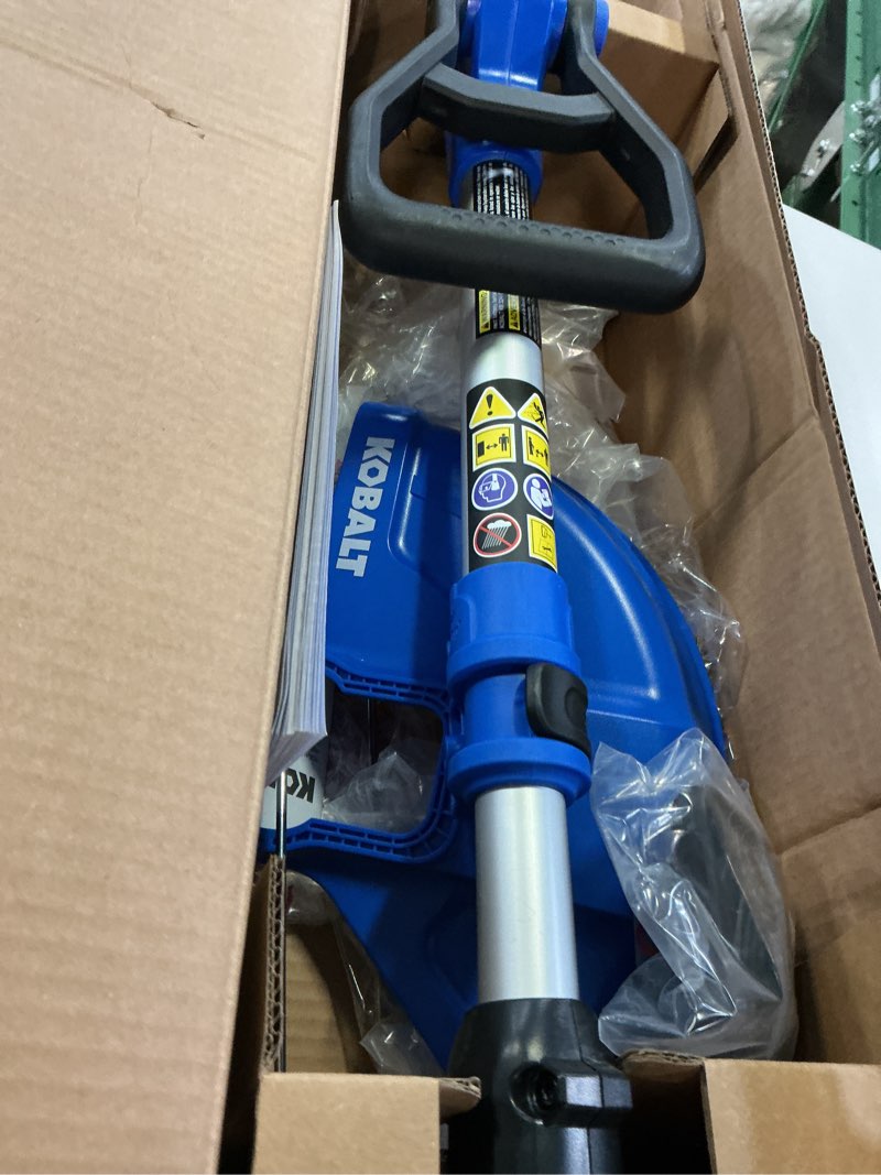 Condition photo showing Good Condition for kobalt 12-in telescopic shaft battery string trimmer edger conversion capable