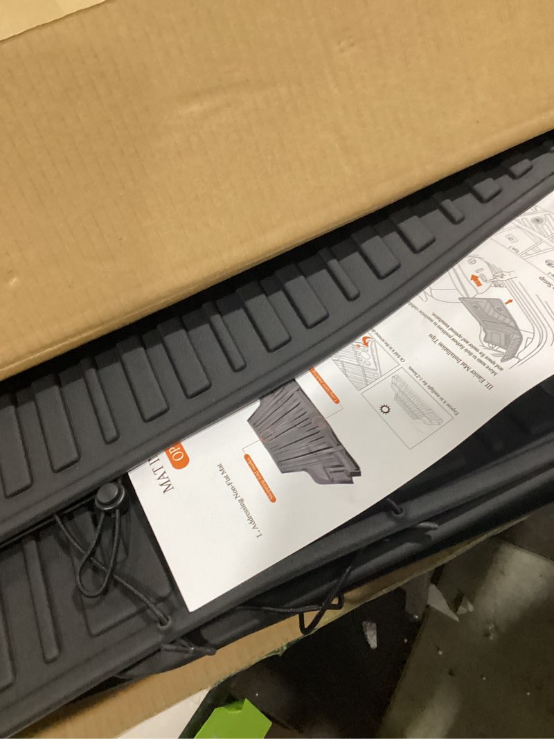 Condition photo showing Good Condition for Floor Mats for 2024 2025 2026 Hyundai Santa Fe 6-Seat/7-Seat (Fit Hybrid and Fuel), All Weather TPE Floor Mat and 2-in-1 Cargo Mat with Backrest Mat for Santa Fe Accessories
