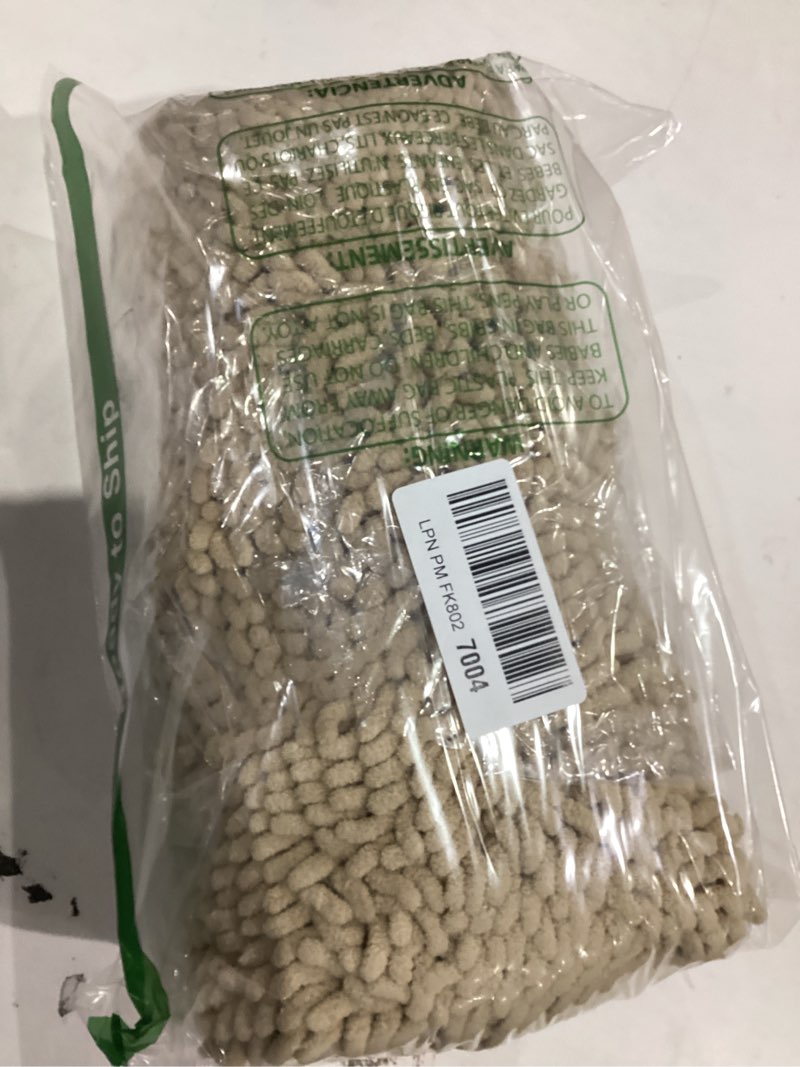 Condition photo showing As Is for OLANLY Bathroom Rugs 47x24, Extra Soft Absorbent Chenille Bath Rugs, Rubber Backing Quick Dry, Machine Washable Bath Mats for Bathroom Floor, Tub and Shower, Home Decor Accessories, Beige 47" x 24" Beige