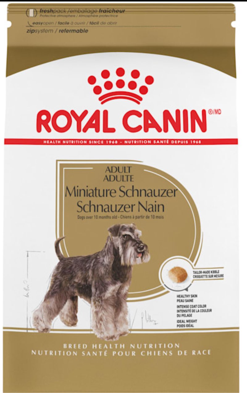 Royal Canin Miniature Schnauzer Adult Dry Dog Food, 10 lb